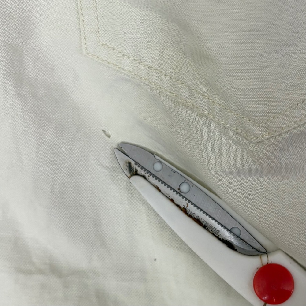 Peter Millar Seaside Men's Linen Cotton 5 Pocket Pants Casual Chino 36x33 White - Picture 10 of 10